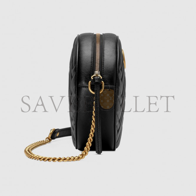 GUCCI GG MARMONT MINI ROUND SHOULDER BAG 550154 (18.5*18.5*6.5cm)